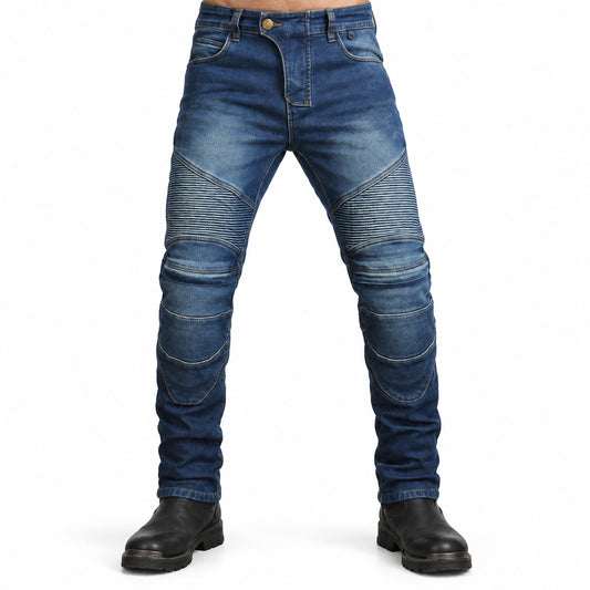 Guardian 4 Winter Motorcycle Riding Jeans – front fit shown from waist down