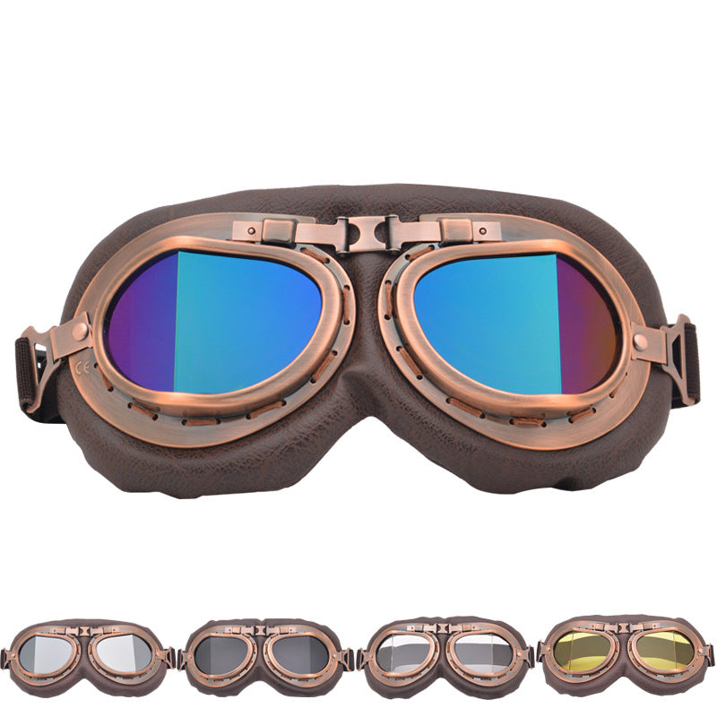 Retro Aviator Motorcycle Goggles