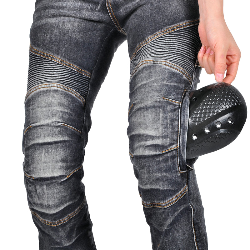 Women's Motorcycle Kevlar Tear-Resistant Denim Jeans