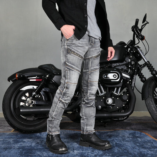 Axis 21 Men’s Stretch Denim Motorcycle Jeans
