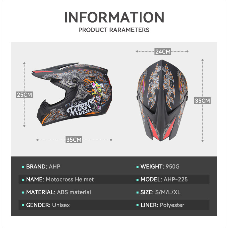 Off-Road Motorcycle Helmet Motocross ATV Dirt Bike Racing Helmet