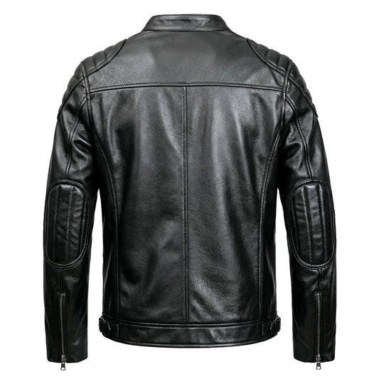 Casual Motorcycle Genuine Leather Jacket