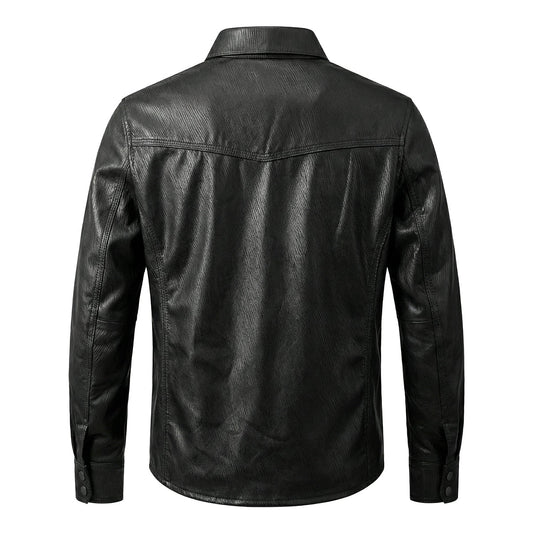 Super Soft Genuine Leather Shirt-Style Jacket