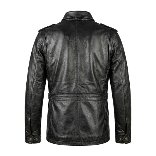 M6 Soft Cowhide Motorcycle Leather Jacket