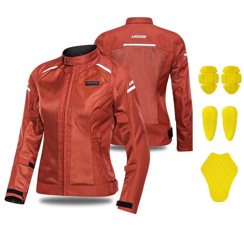 Women's Motorcycle Mesh Protective Jacket