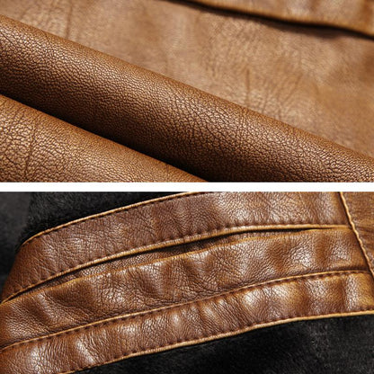 Biker Forward Leather Chopper Jacket