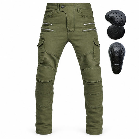 Motorcycle Racing Denim Off-road Anti-fall Trousers With Protection Gear – product