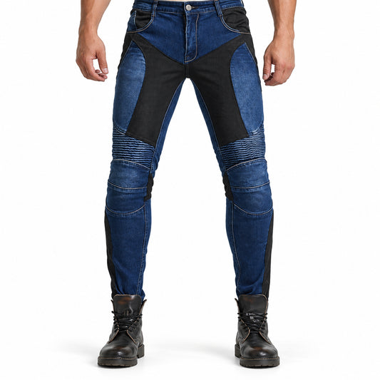 Furious 71 Men’s Summer Riding Jeans With Protection Gear – front fit shown from waist down
