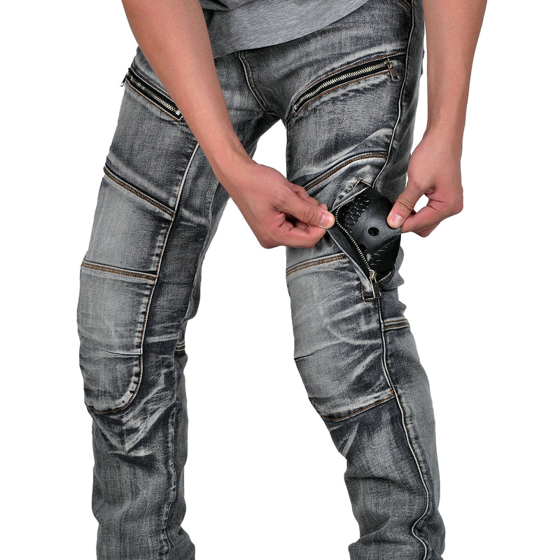 Axis 21 Men’s Stretch Denim Motorcycle Riding Jeans