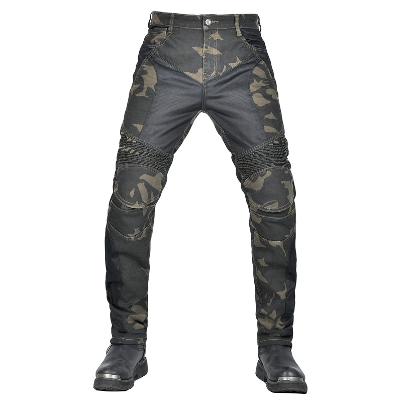 Adventure 4 Men’s Biker Jeans with CE Armor – Camo