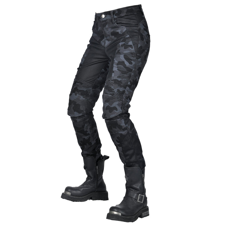 Adventure 4 Women’s Biker Jeans with CE Armor – Camo