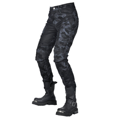 Adventure 4 Women’s Biker Jeans with CE Armor – Camo