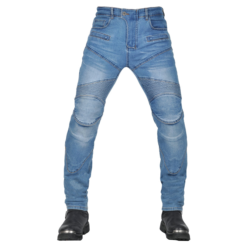 Men’s Classic Motorcycle Slim Fit Riding Jeans
