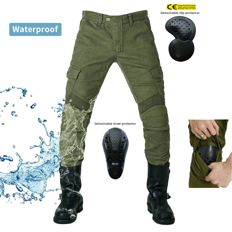 Men's R19 Cargo Denim Water-Repellent Motorcycle Jeans