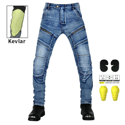 Axis 21 Men’s Stretch Denim Motorcycle Jeans