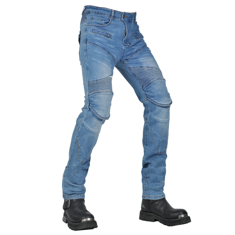 Men’s Classic Motorcycle Slim Fit Riding Jeans