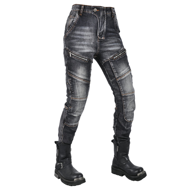 Axis 21 Women’s Stretch Denim Motorcycle Riding Jeans