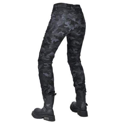 Adventure 4 Women’s Biker Jeans with CE Armor – Camo
