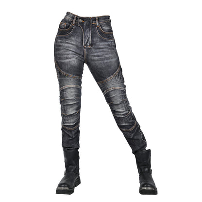 Women's Motorcycle Kevlar Tear-Resistant Denim Jeans