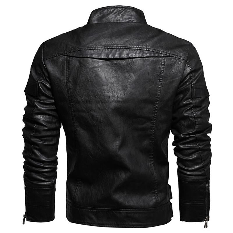 Biker Forward Leather Chopper Jacket