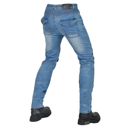 Men’s Classic Motorcycle Slim Fit Riding Jeans