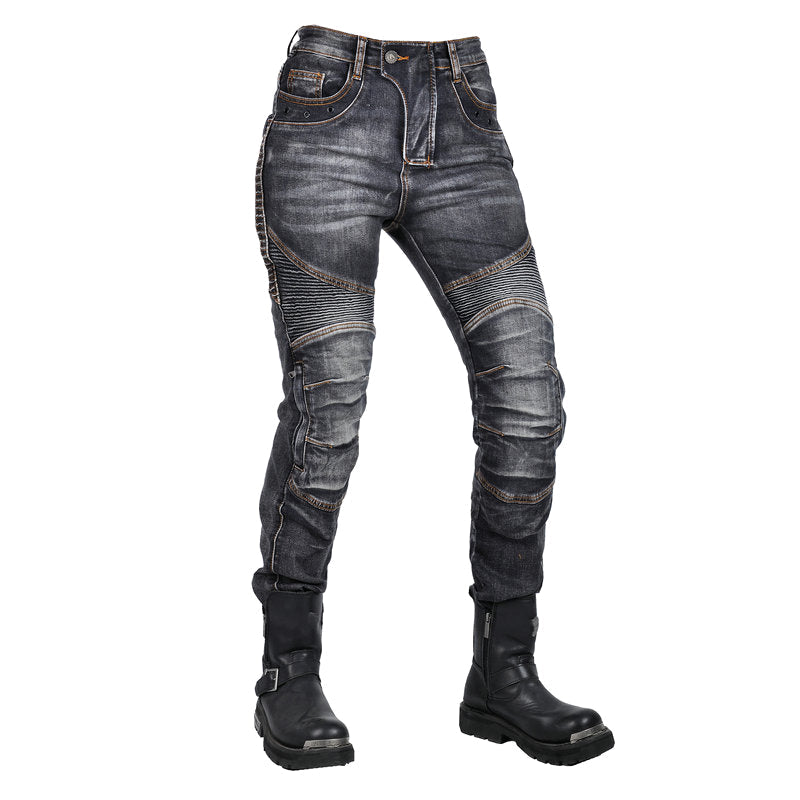 Women's Motorcycle Kevlar Tear-Resistant Denim Jeans