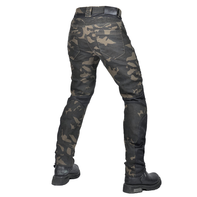 Adventure 4 Men’s Biker Jeans with CE Armor – Camo