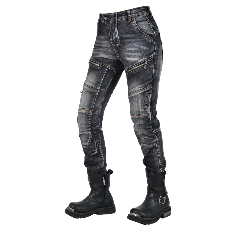 Axis 21 Women’s Stretch Denim Motorcycle Riding Jeans