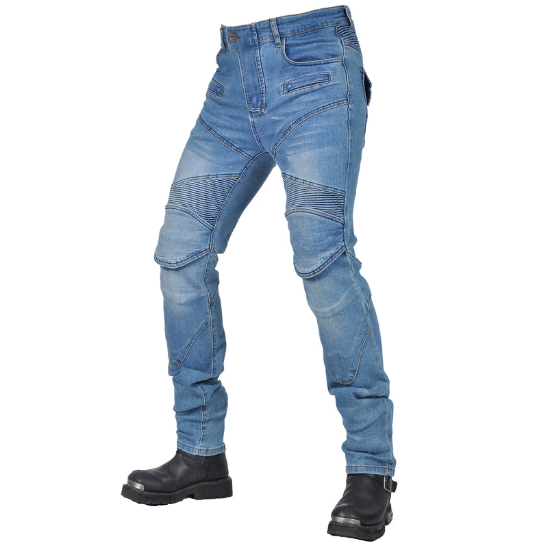 Men’s Classic Motorcycle Slim Fit Riding Jeans