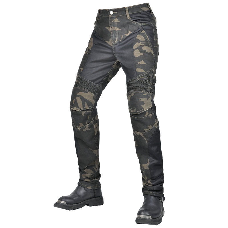 Adventure 4 Men’s Biker Jeans with CE Armor – Camo