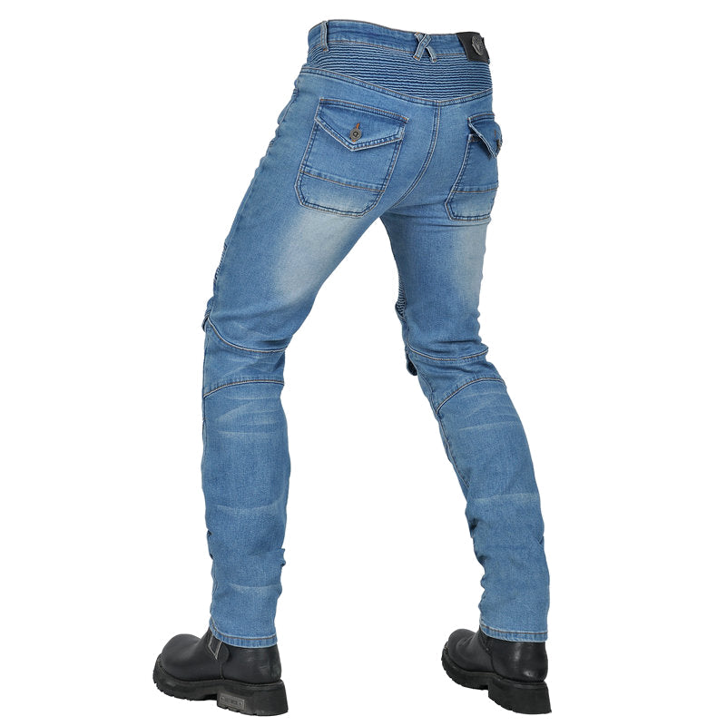 Men’s Classic Motorcycle Slim Fit Riding Jeans