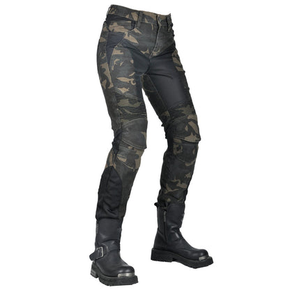 Adventure 4 Women’s Biker Jeans with CE Armor – Camo