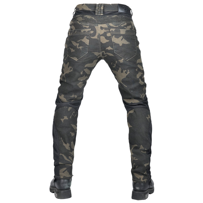 Adventure 4 Men’s Biker Jeans with CE Armor – Camo
