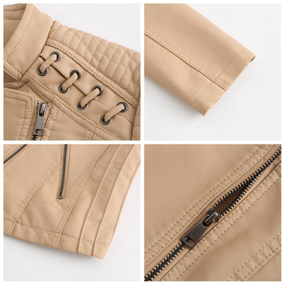Slim Fit Moto Leather Jacket