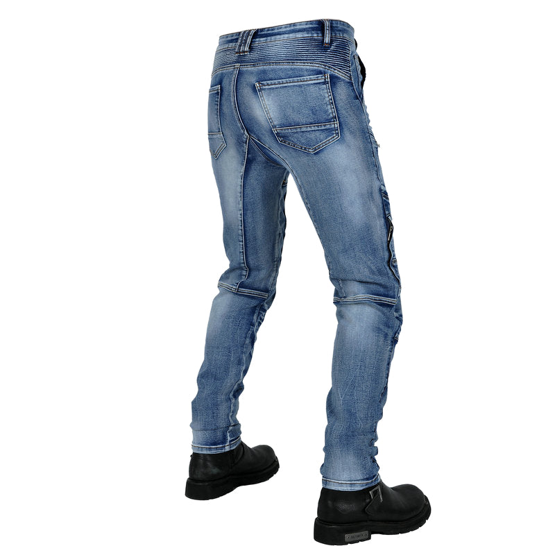 Axis 21 Men’s Stretch Denim Motorcycle Jeans