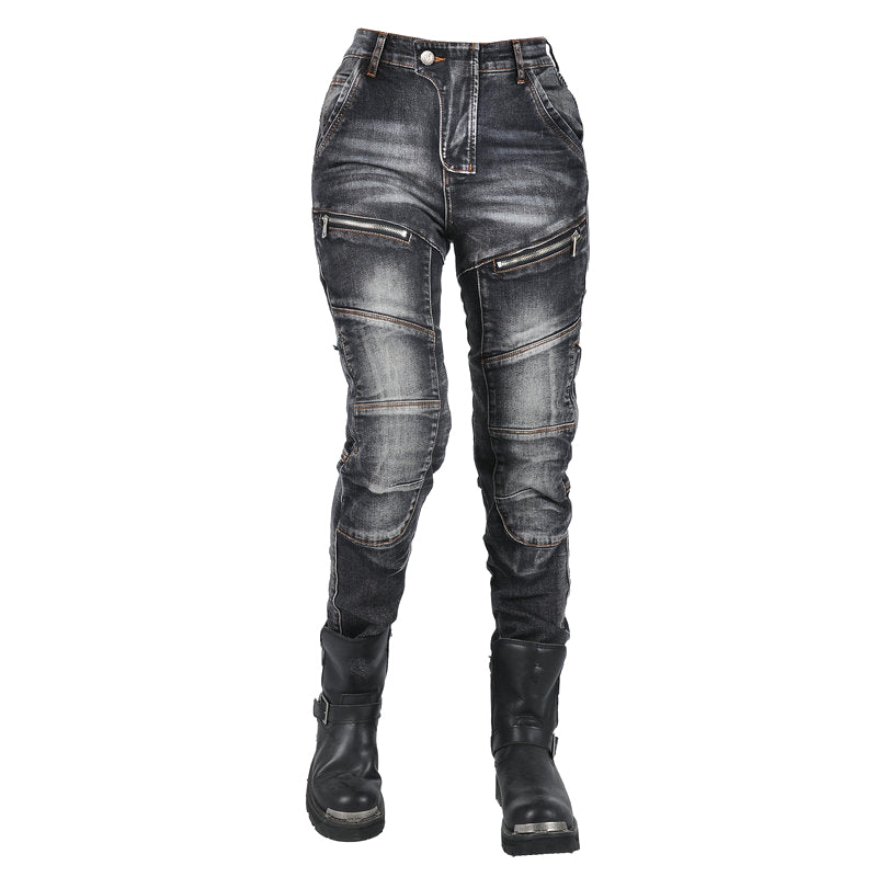 Axis 21 Women’s Stretch Denim Motorcycle Riding Jeans