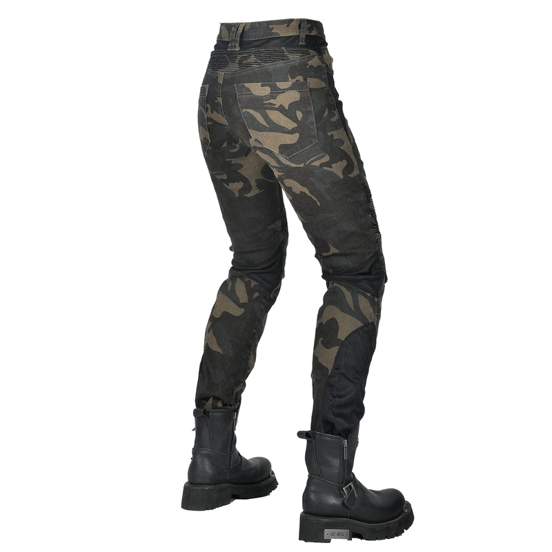Adventure 4 Women’s Biker Jeans with CE Armor – Camo
