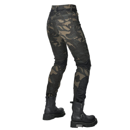 Adventure 4 Women’s Biker Jeans with CE Armor – Camo