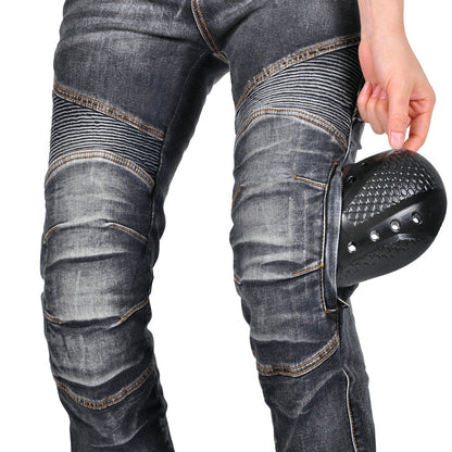 Women's Motorcycle Kevlar Tear-Resistant Denim Jeans