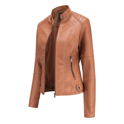 Women's Essential Faux Leather Biker Jacket
