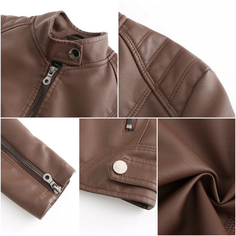 Women's Essential Faux Leather Biker Jacket