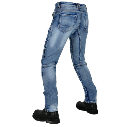 Axis 21 Men’s Stretch Denim Motorcycle Jeans