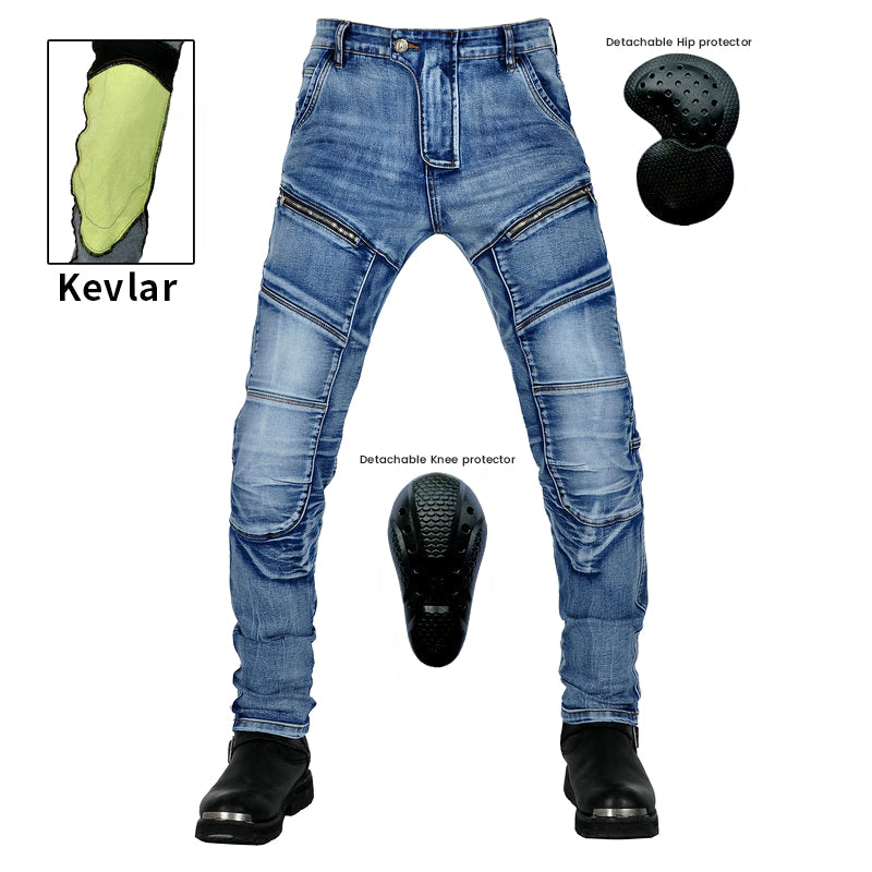 Axis 21 Men’s Stretch Denim Motorcycle Riding Jeans