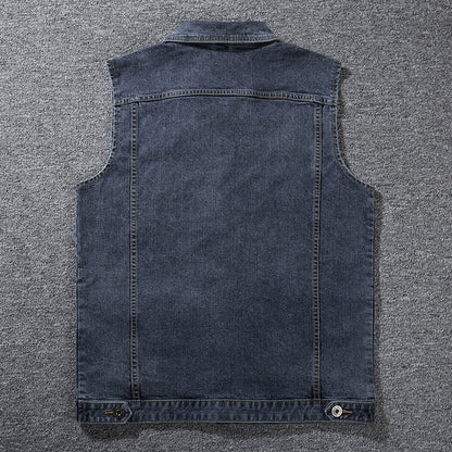 Men's Plus Size Denim Vest