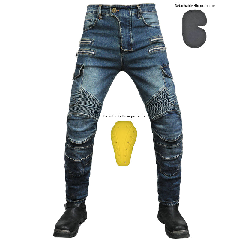 Motorcycle Off-Road Racing Denim Anti-Fall Jeans