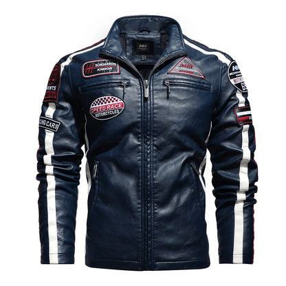 Racing Style Motorcycle Leather Jacket
