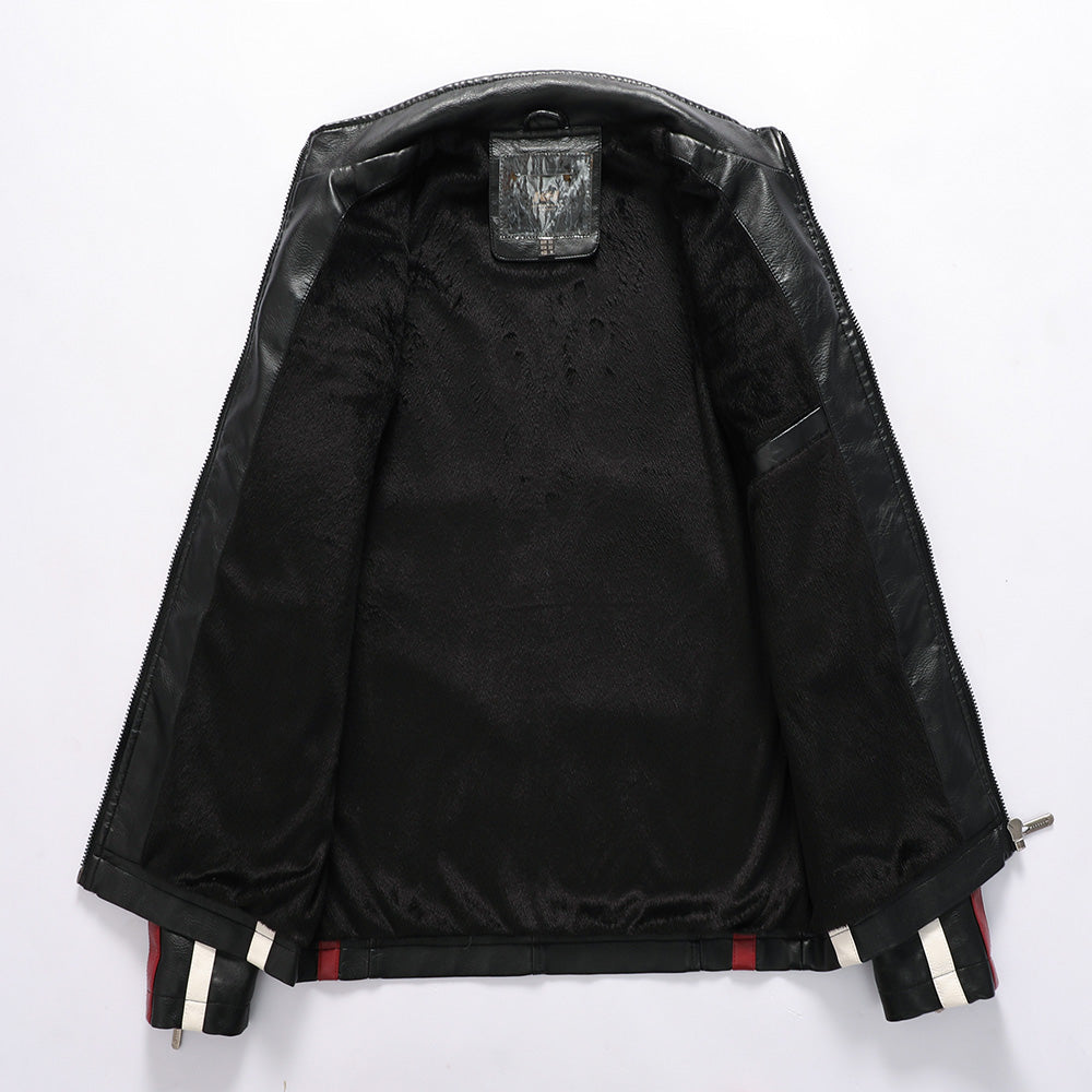 Racing Style Motorcycle Leather Jacket
