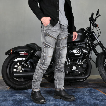 Axis 21 Men’s Stretch Denim Motorcycle Riding Jeans