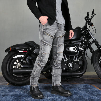 Axis 21 Men’s Stretch Denim Motorcycle Jeans