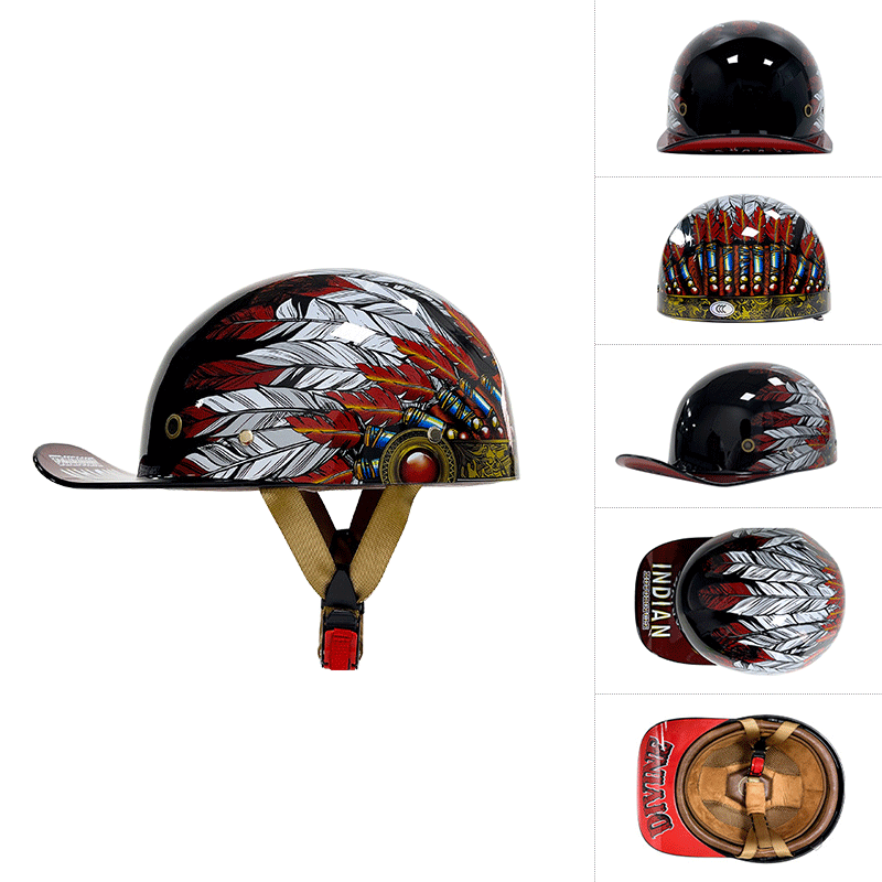 All-Season Baseball Cap Half Face Helmet